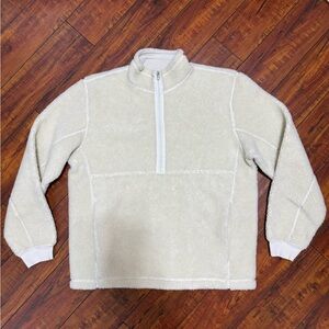 lululemon athletica Cream Zip Up Sweater